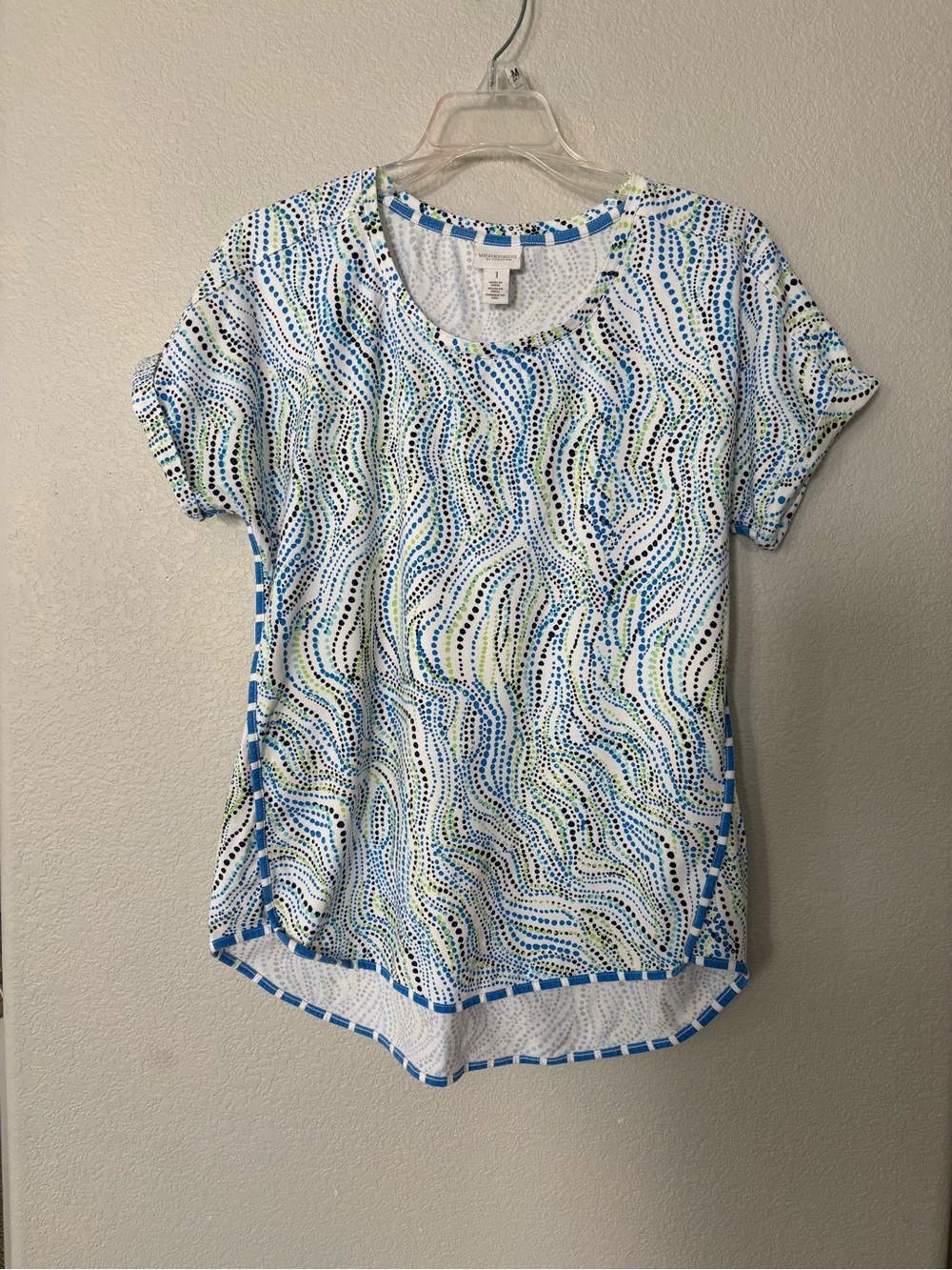 Weekends by Chico’s Short Sleeve Top Sz 1 (8 med)